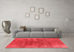 Industrial Red Washable Rugs