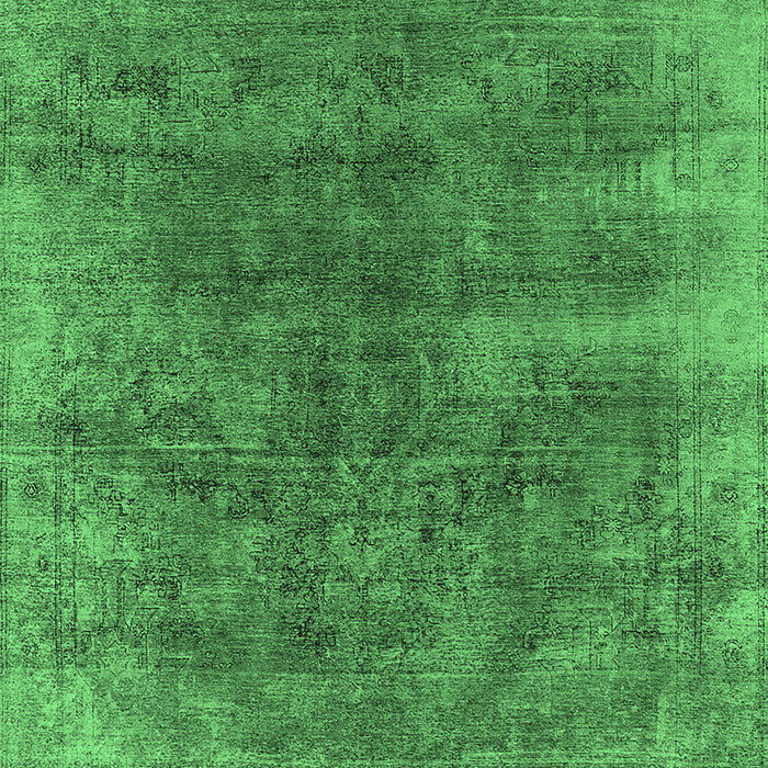 Oriental Emerald Green Industrial Rug, urb1812emgrn