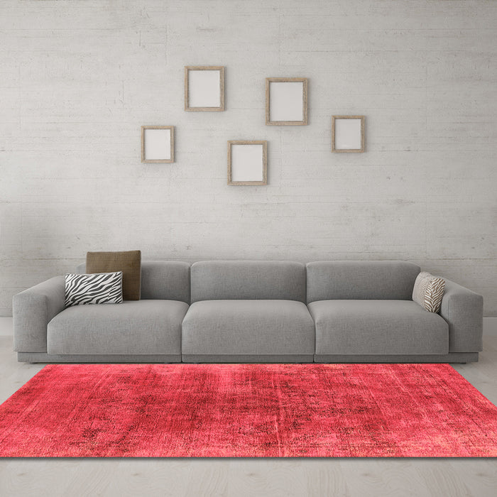 Machine Washable Oriental Orange Industrial Area Rugs in a Living Room, wshurb1812org
