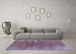 Machine Washable Oriental Light Blue Industrial Rug in a Living Room, wshurb1812lblu