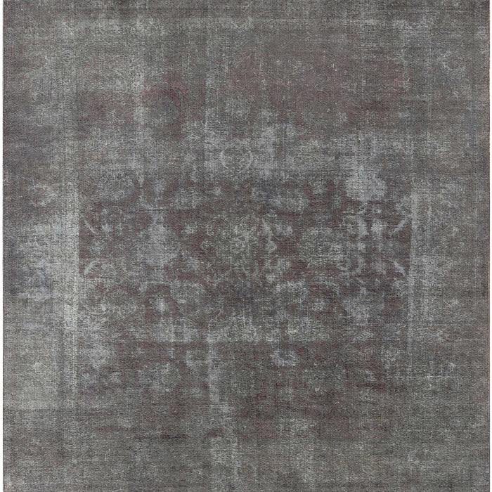 Square Machine Washable Industrial Modern Gray Rug, wshurb1813