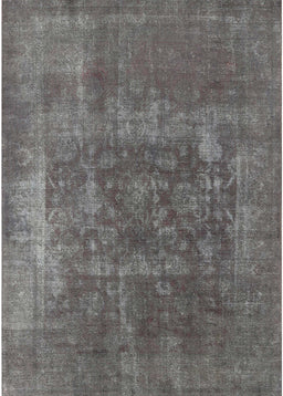 Mid-Century Modern Gray Oriental Rug, urb1813