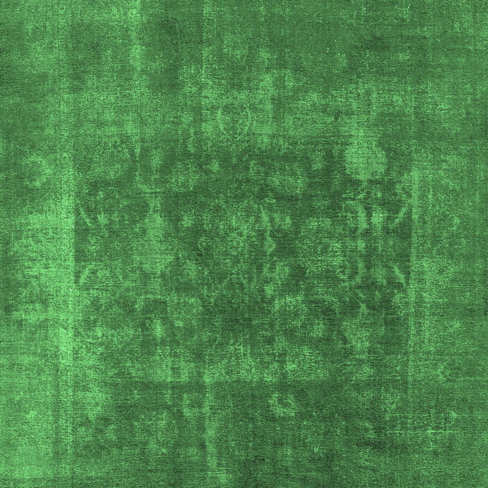Oriental Emerald Green Industrial Rug, urb1813emgrn