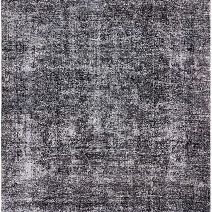 Square Machine Washable Industrial Modern Gray Rug, wshurb1814