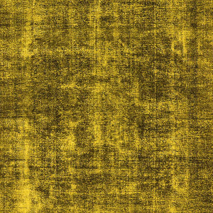 Machine Washable Oriental Yellow Industrial Rug, wshurb1814yw