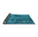 Sideview of Oriental Light Blue Industrial Rug, urb1814lblu