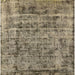 Square Mid-Century Modern Coffee Brown Oriental Rug, urb1815