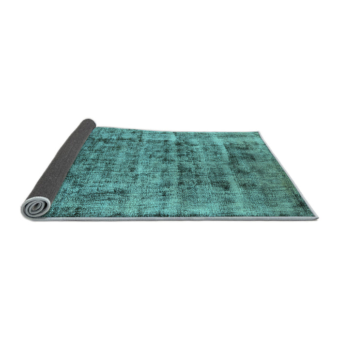 Sideview of Oriental Light Blue Industrial Rug, urb1815lblu