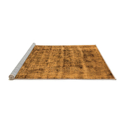 Sideview of Machine Washable Oriental Orange Industrial Area Rugs, wshurb1815org