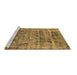 Sideview of Machine Washable Oriental Brown Industrial Rug, wshurb1815brn