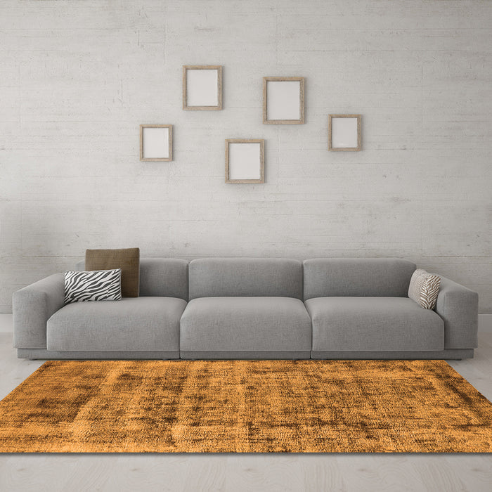 Machine Washable Oriental Orange Industrial Area Rugs in a Living Room, wshurb1815org