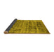 Sideview of Oriental Yellow Industrial Rug, urb1815yw