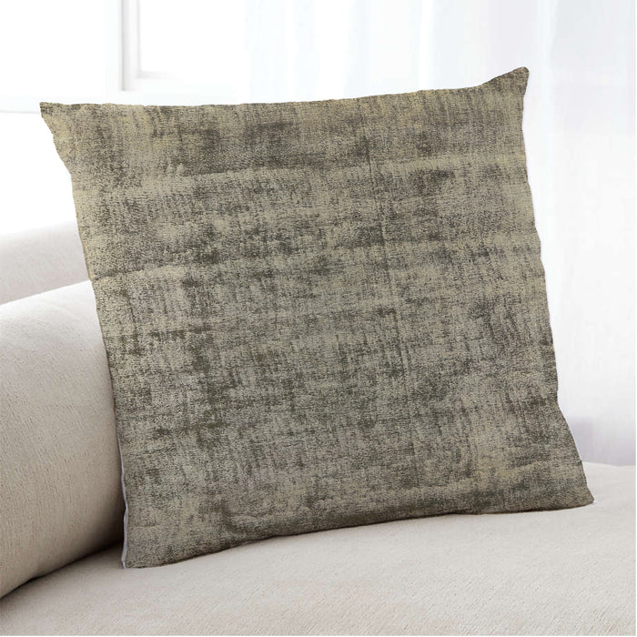 Lifestyle Image of Mid-Century Modern Urban Square Coffee Brown Throw Pillow, 18 inch by 18 inch, pwurb1815