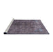 Sideview of Machine Washable Industrial Modern Plum Purple Rug, wshurb1816