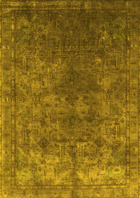 Oriental Yellow Industrial Rug, urb1816yw