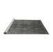 Sideview of Machine Washable Oriental Gray Industrial Rug, wshurb1816gry