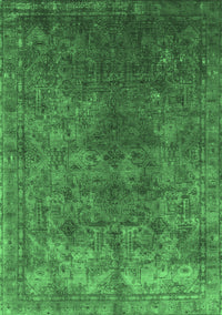 Oriental Emerald Green Industrial Rug, urb1816emgrn