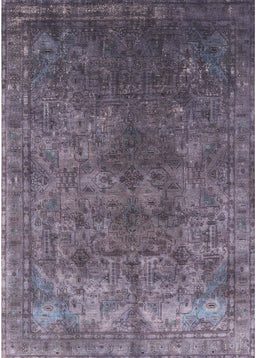 Mid-Century Modern Plum Purple Oriental Rug, urb1816