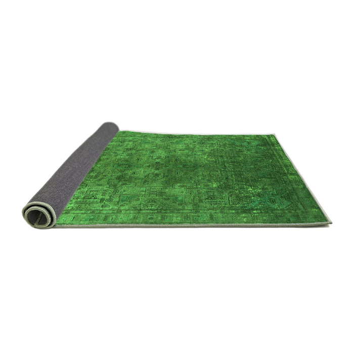 Sideview of Oriental Green Industrial Rug, urb1816grn