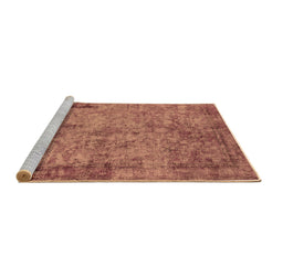 Sideview of Machine Washable Oriental Brown Industrial Rug, wshurb1817brn
