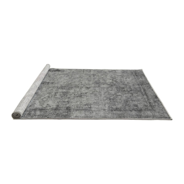 Sideview of Machine Washable Oriental Gray Industrial Rug, wshurb1817gry