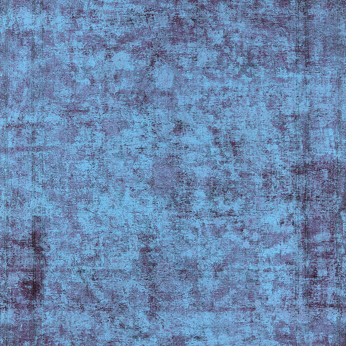Machine Washable Oriental Light Blue Industrial Rug, wshurb1817lblu