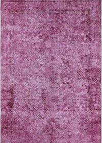 Machine Washable Industrial Modern Deep Mauve Purple Rug, wshurb1817