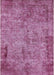 Machine Washable Industrial Modern Deep Mauve Purple Rug, wshurb1817