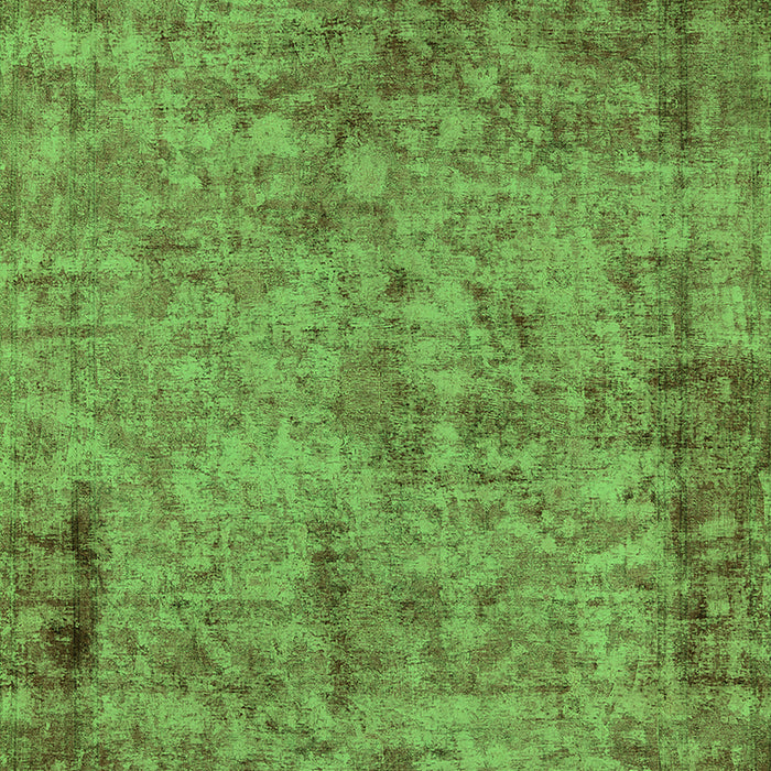 Machine Washable Oriental Green Industrial Area Rugs, wshurb1817grn