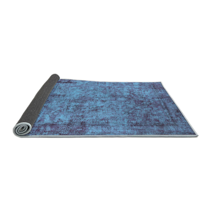 Sideview of Oriental Light Blue Industrial Rug, urb1817lblu