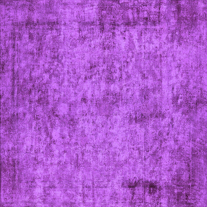 Square Oriental Purple Industrial Rug, urb1817pur