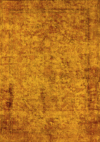 Oriental Yellow Industrial Rug, urb1817yw