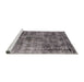 Sideview of Machine Washable Industrial Modern Purple Rug, wshurb1818