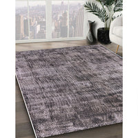 Mid-Century Modern Purple Oriental Rug, urb1818