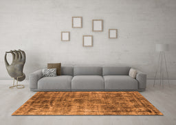 Machine Washable Oriental Orange Industrial Area Rugs in a Living Room, wshurb1818org