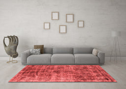 Industrial Red Washable Rugs