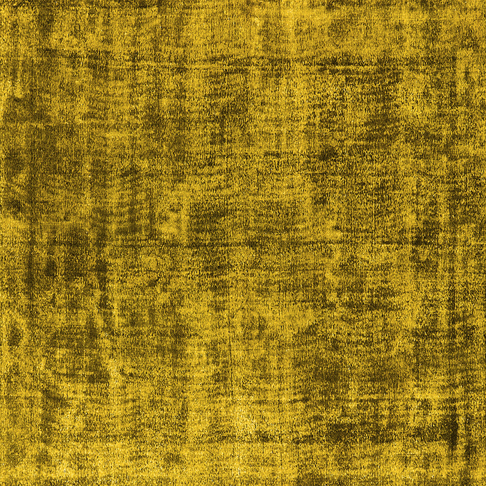 Square Machine Washable Oriental Yellow Industrial Rug, wshurb1818yw