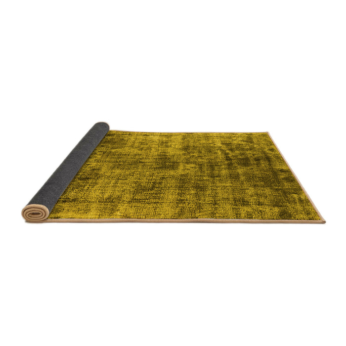Sideview of Oriental Yellow Industrial Rug, urb1818yw