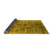 Sideview of Oriental Yellow Industrial Rug, urb1818yw