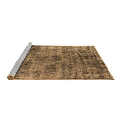Sideview of Machine Washable Oriental Brown Industrial Rug, wshurb1818brn