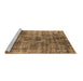 Sideview of Machine Washable Oriental Brown Industrial Rug, wshurb1818brn