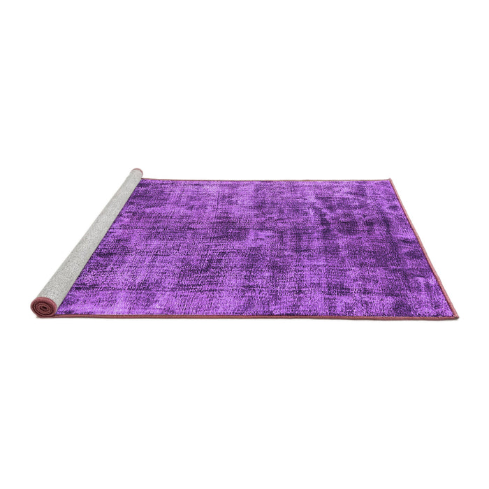 Sideview of Machine Washable Oriental Purple Industrial Area Rugs, wshurb1818pur