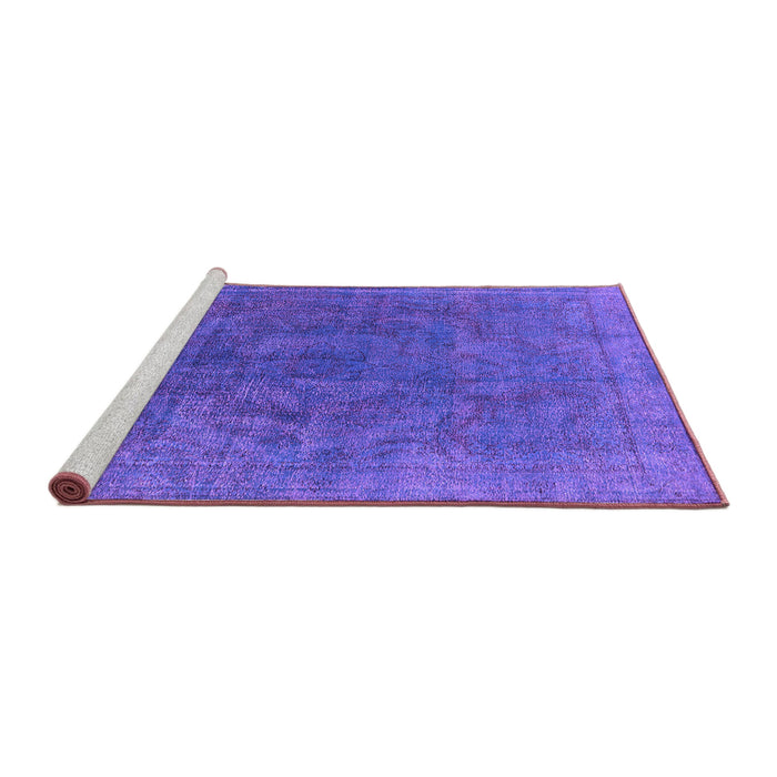 Sideview of Machine Washable Oriental Purple Industrial Area Rugs, wshurb1819pur