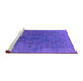 Sideview of Machine Washable Oriental Purple Industrial Area Rugs, wshurb1819pur