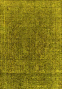 Oriental Yellow Industrial Rug, urb1819yw