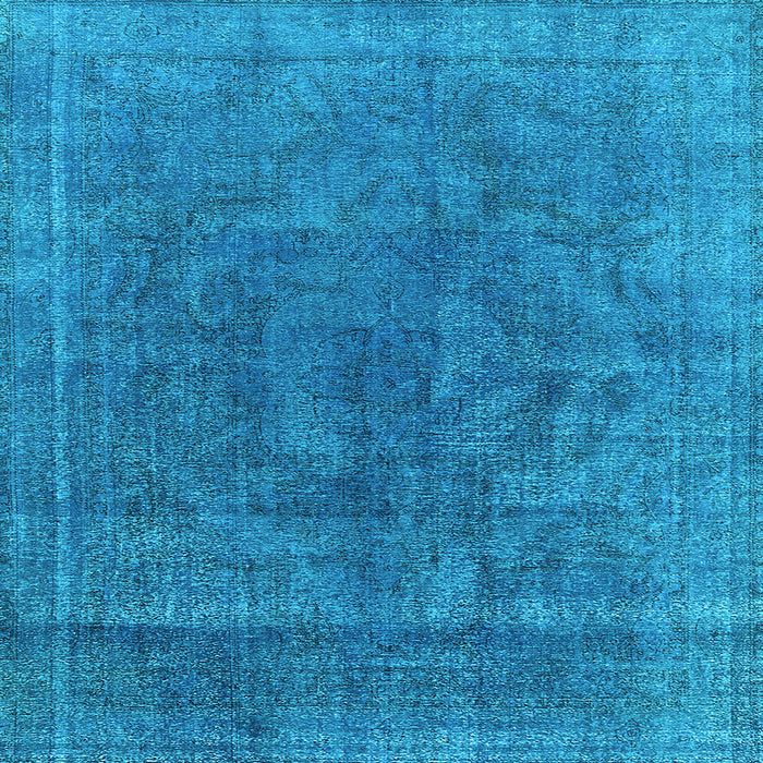 Square Oriental Light Blue Industrial Rug, urb1819lblu