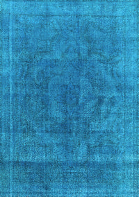 Oriental Light Blue Industrial Rug, urb1819lblu