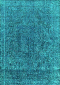 Oriental Turquoise Industrial Rug, urb1819turq