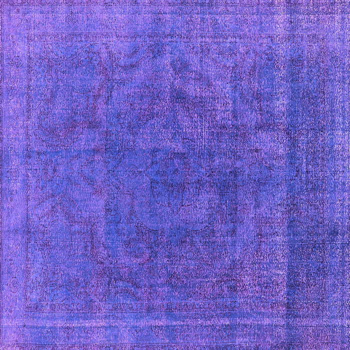 Square Oriental Purple Industrial Rug, urb1819pur