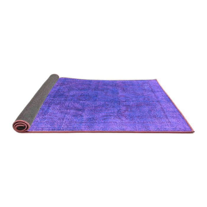 Sideview of Oriental Purple Industrial Rug, urb1819pur